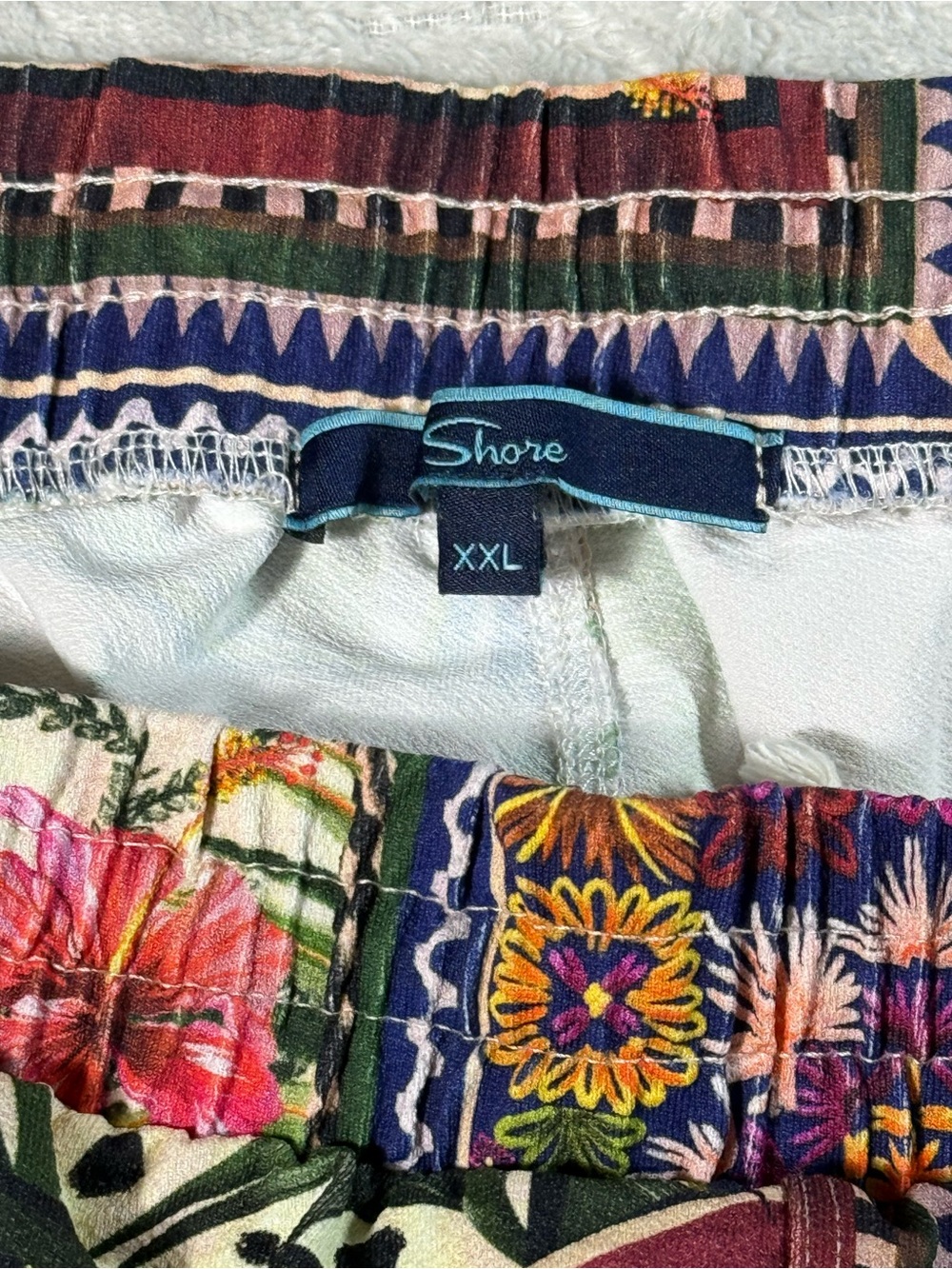 Shore Tropical Toucan Floral Beach Board Shorts Women’s XXL USA - Picture 6 of 8